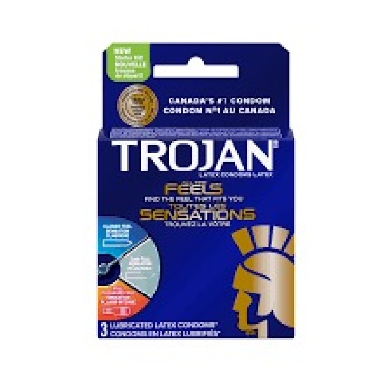 TROJAN ALL THE FEELS 6PCK OF 3 CONDOMS TROJAN ALL THE FEELS 6PCK OF 3 CONDOMS