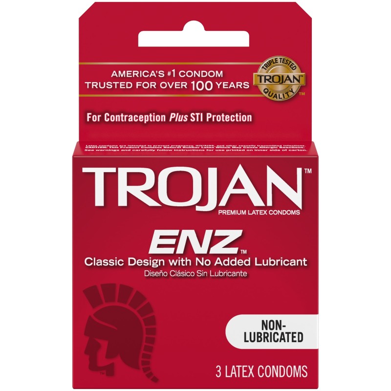 TROJAN ENZ NON LUBRICATED 6PCK OF 3 CONDOMS TROJAN ENZ NON LUBRICATED 6PCK OF 3 CONDOMS