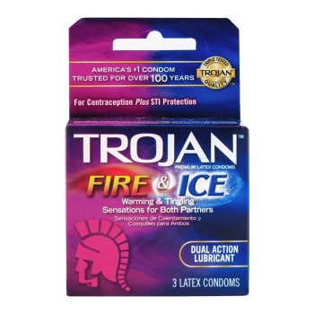 TROJAN FIRE & ICE 6PCK OF 3 CONDOMS