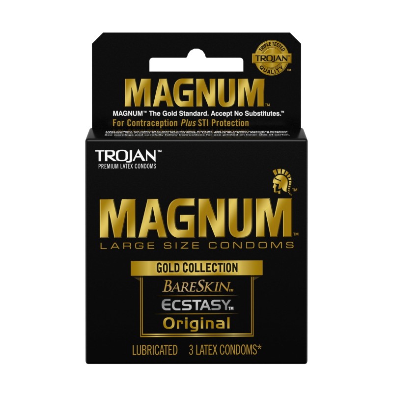 TROJAN MAGNUM GOLD COLLECTION 6PCK OF 3 CONDOMS TROJAN MAGNUM GOLD COLLECTION 6PCK OF 3 CONDOMS