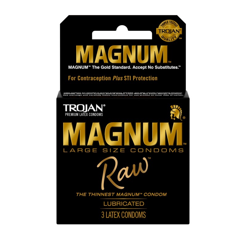 TROJAN MAGNUM RAW 6PCK OF 3 CONDOMS TROJAN MAGNUM RAW 6PCK OF 3 CONDOMS