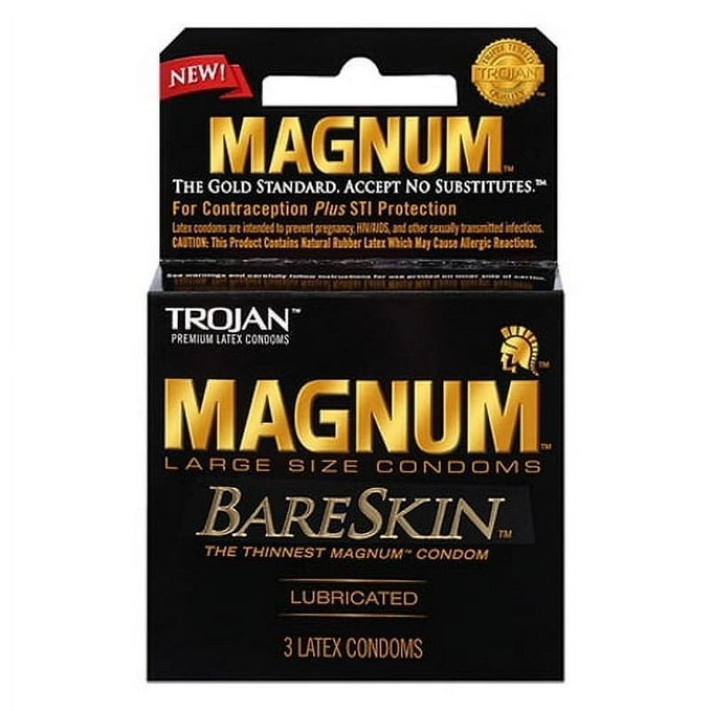 TROJAN MAGNUM THIN 6PCK OF 3 CONDOMS TROJAN MAGNUM THIN 6PCK OF 3 CONDOMS