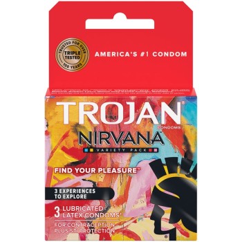TROJAN NIRVANA  6PCK OF 3 CONDOMS