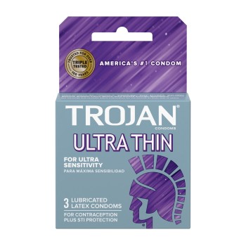 TROJAN ULTRATHIN SPERMICIDE 6PCK OF 3 CONDOMS
