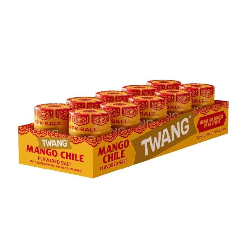 TWANG SHAKER SNACK TOPPING 10 1.15 OZ MANGO CHILE TWANG SHAKER SNACK TOPPING 10 1.15 OZ MANGO CHILE