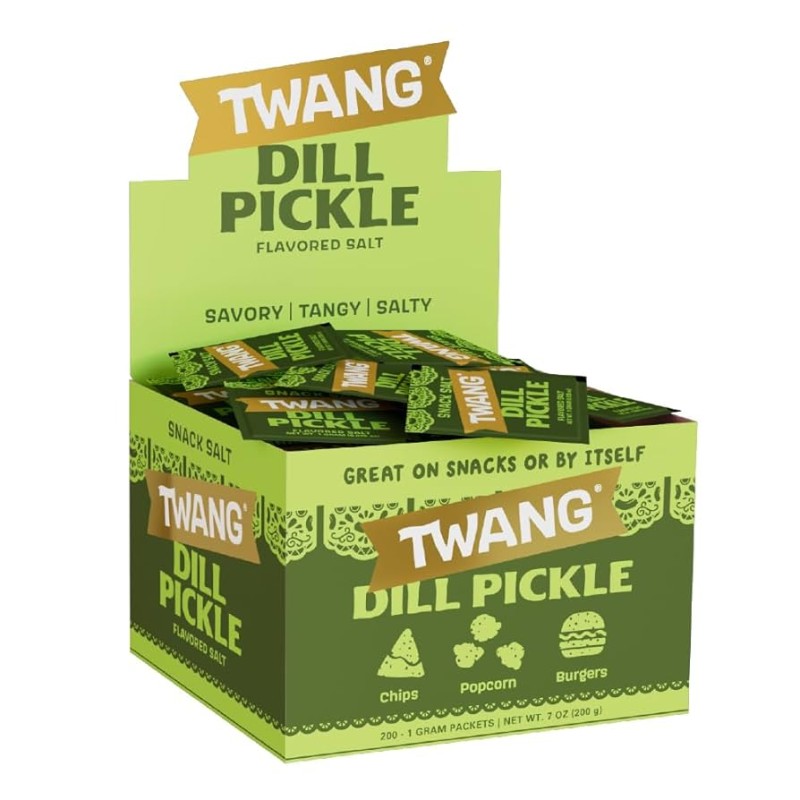TWANG SNACK SALT 200 1GM PACKETS DILL PICKLE TWANG SNACK SALT 200 1GM PACKETS DILL PICKLE