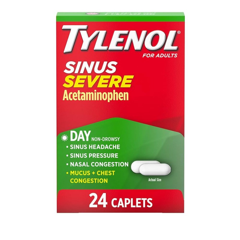 TYLENOL SINUS SEVERE 2 CAPLETS SINGLE PACK TYLENOL SINUS SEVERE 2 CAPLETS SINGLE PACK