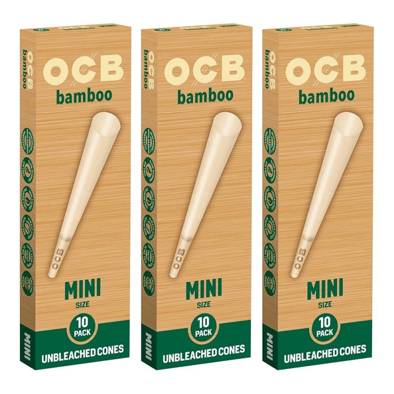 OCB BAMBOO CONE UNBLEACHED 50/PK OCB BAMBOO CONE UNBLEACHED 50/PK