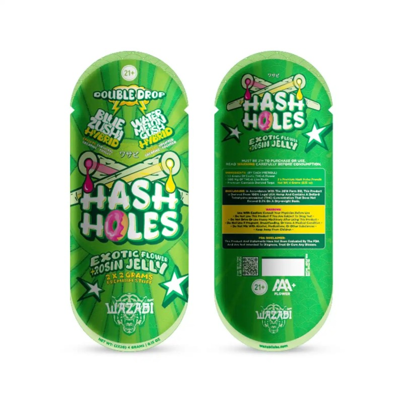WAZABI HASH HOLES 2GBM 10/ 2IN 1 WAZABI HASH HOLES 2GBM 10/ 2IN 1