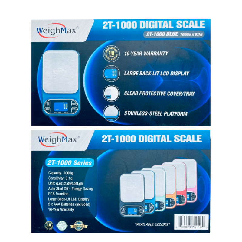 WEIGHMAX SCALE 2T-1000 SERIES BLUE WEIGHMAX SCALE 2T-1000 SERIES BLUE