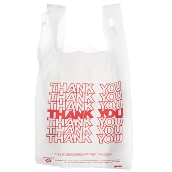 WHITE  1000 CT THANK YOU MEDIUM BAG