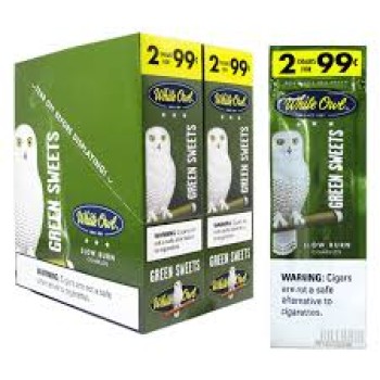 WHITE OWL 30/2 PK CIGARLLOS SWEET GREEN