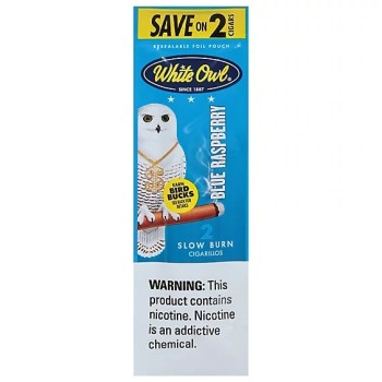 WHITE OWL SLOW BURN CIGARILLOS (15/2)X2 BLUE RASPBERRY