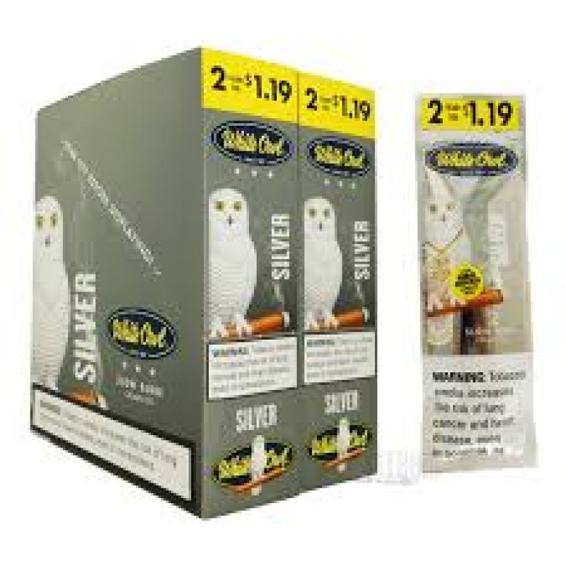 WHITE OWL SLOW BURN CIGARILLOS (15/2)X2 SILVER WHITE OWL SLOW BURN CIGARILLOS (15/2)X2 SILVER