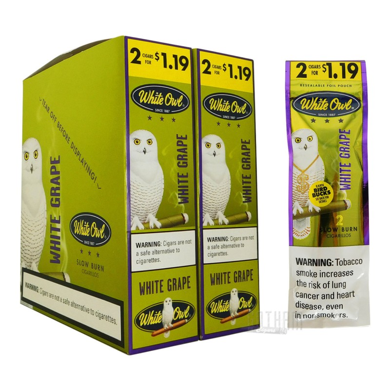 WHITE OWL SLOW BURN CIGARILLOS (15/2)X2 TRIPLE GRAPE WHITE OWL SLOW BURN CIGARILLOS (15/2)X2 TRIPLE GRAPE