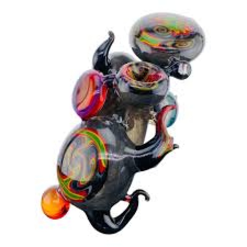 WIG WAG 8" GHOST FACE BUBBLER WIG WAG 8" GHOST FACE BUBBLER