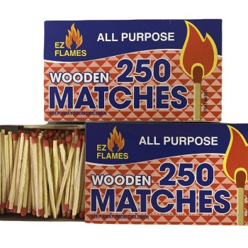 WOODEN MATCHES 250CT 2 PACK