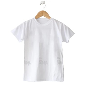 White Round Neck T Shirt 4XL