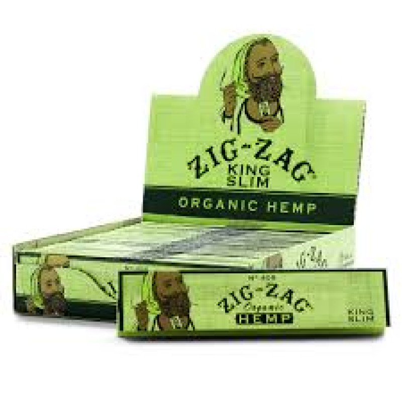 ZIG ZAG KING SLIM PAPERS 24CT ORGANIC HEMP ZIG ZAG KING SLIM PAPERS 24CT ORGANIC HEMP