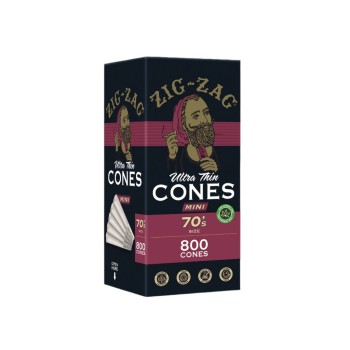 ZIG ZAG UNBLEACHED MINI  CONES 70S 800CONES