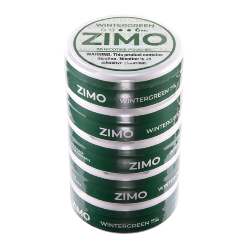 ZIMO 6MG NICOTINE POUCH WINTERGREEN 5PK ZIMO 6MG NICOTINE POUCH WINTERGREEN 5PK