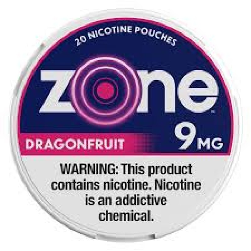 ZONE 9MG 5PK DRAGON FRUIT ZONE 9MG 5PK DRAGON FRUIT