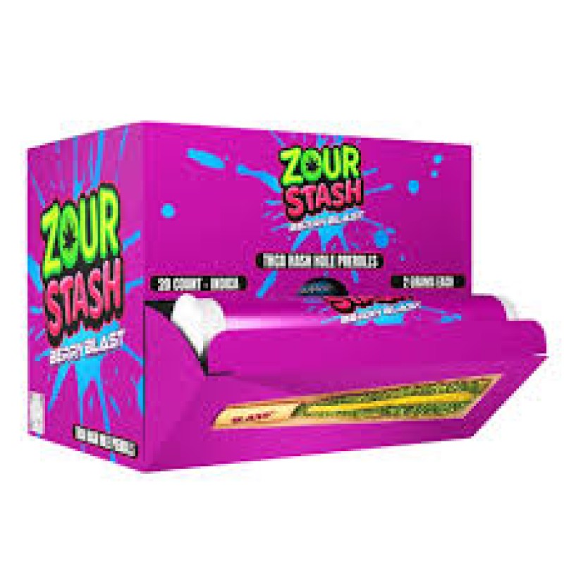 ZOUR STASH 2 GRAMS 20 CT HASH HOLES INDICA BERRY BLAST ZOUR STASH 2 GRAMS 20 CT HASH HOLES INDICA BERRY BLAST