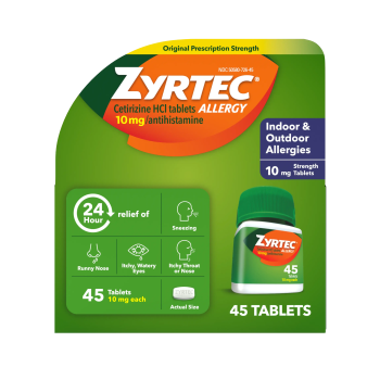 ZYRTEC ALLERGY PACK OF 3 TAB 10MG