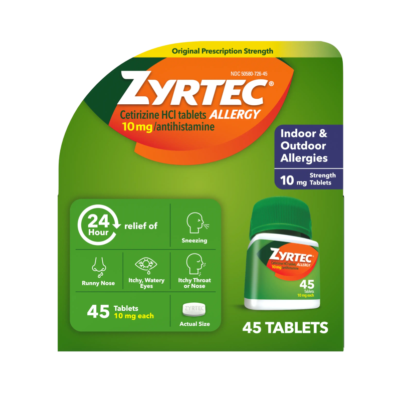 ZYRTEC ALLERGY PACK OF 3 TAB 10MG